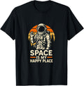 Astronaut Space Is My Happy Place Cool Kids Astronomy Apparel | Premium Quality | Aesthetic Casual Look