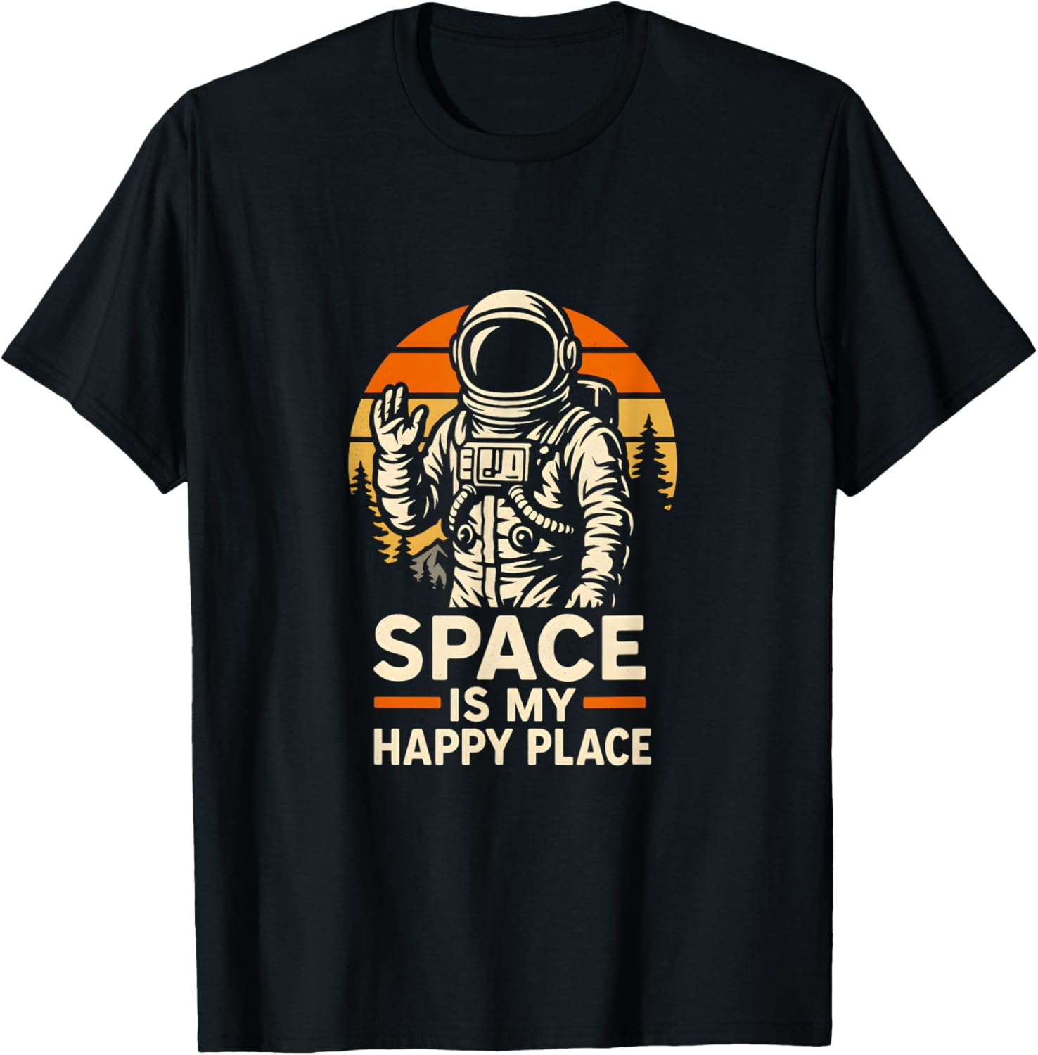 Astronaut Space Is My Happy Place Cool Kids Astronomy Apparel | Premium Quality | Aesthetic Casual Look