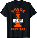 Chess Is My Happy Place, Chess Club Player Pieces Lover Apparel | Trending 2025 | Daily Wear Essential
