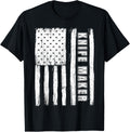 Fourth of July Shirts for Men American Flag knife maker T-Shirt | High Search Volume | Aesthetic Fit
