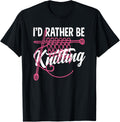 Knitting I'd Rather Be Knitting Yarn Needle Knitter Yarn Supply | Viral US Pick | Customer Favorite