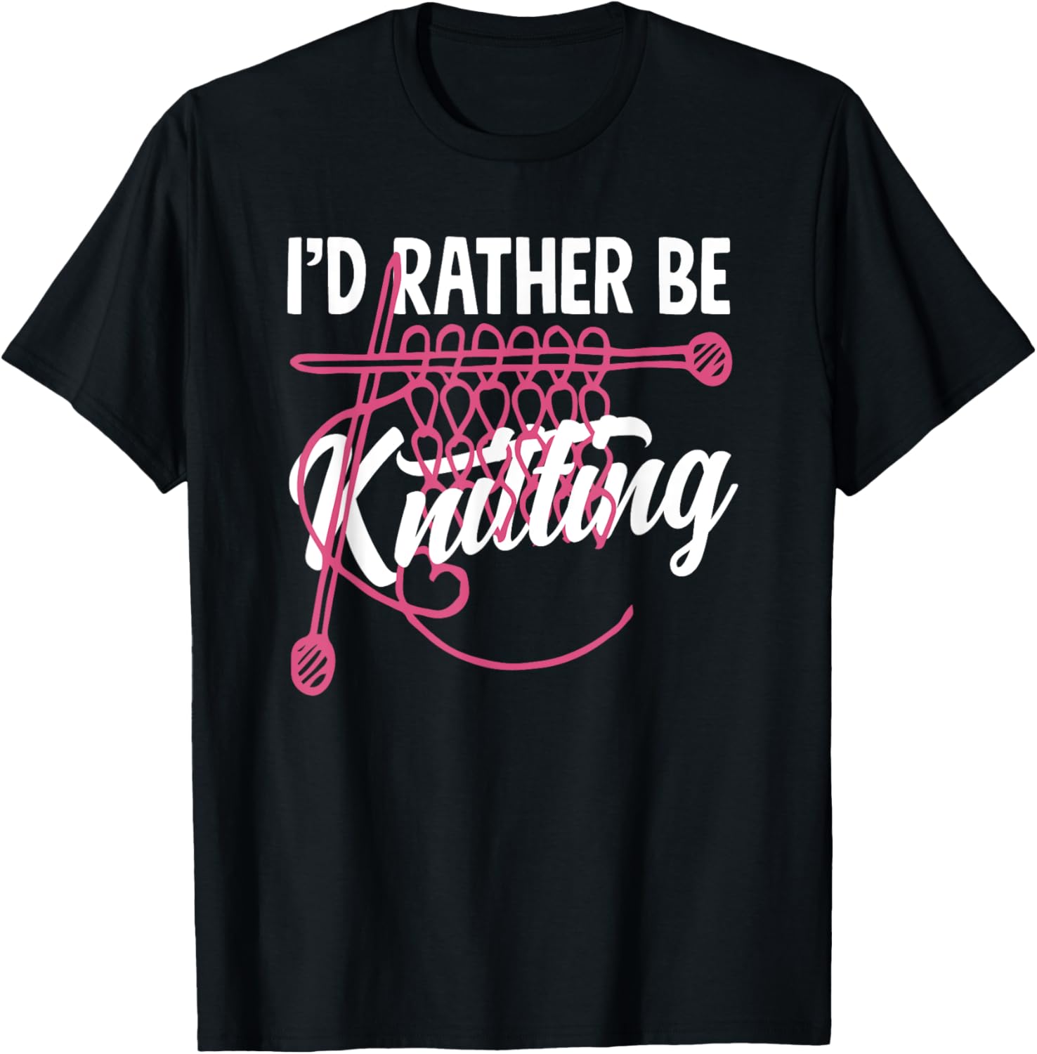 Knitting I'd Rather Be Knitting Yarn Needle Knitter Yarn Supply | Viral US Pick | Customer Favorite