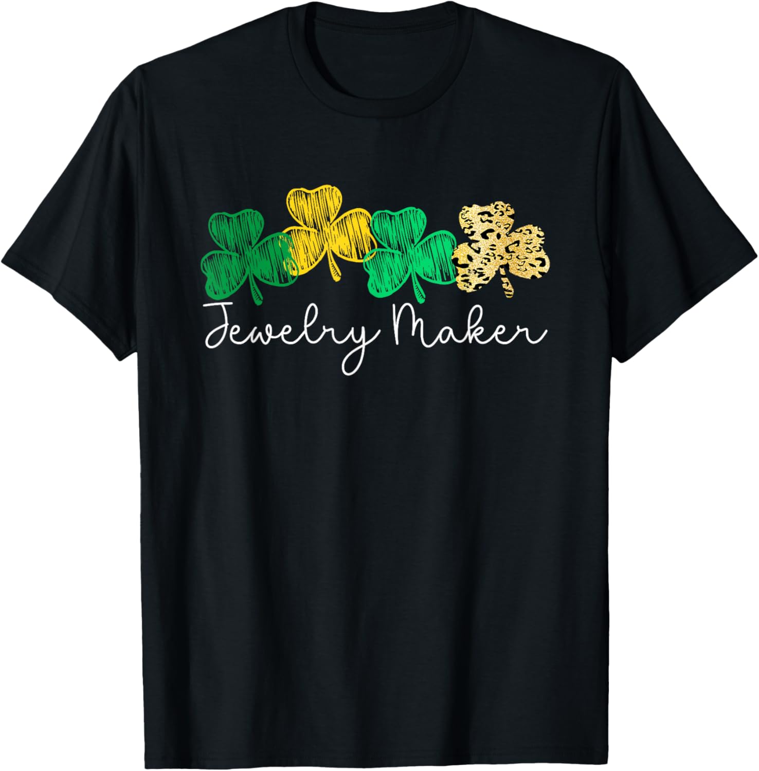 Shamrock Leopard Saint Paddy's Jewelry Maker St Patricks Day Apparel | Best Seller Pick | Aesthetic Fit