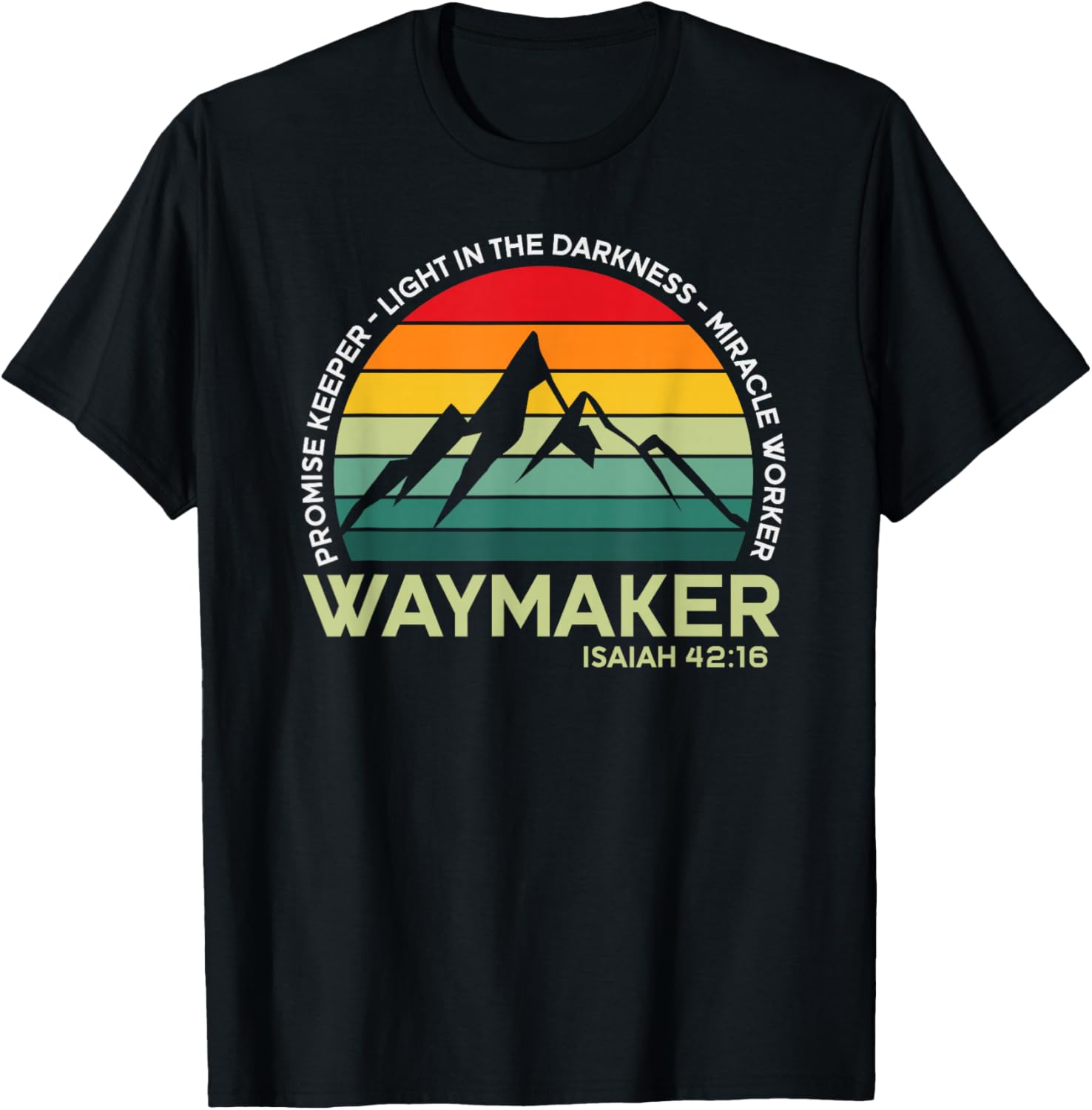 Vintage Waymaker Promise Keeper Miracle Worker Christian Apparel | High Search Volume | Comfort Daily Wear