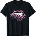 Cool Lips Bite Kiss Me Leopard Print Cheetah Valentine day Apparel High Search Demand Gift Ready