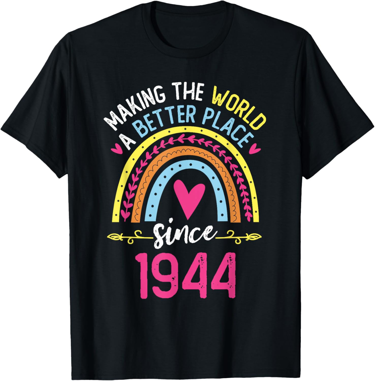 Making The World A Better Place Since 1944 80th Birthday Apparel | High Search Volume | Top Rated Comfort