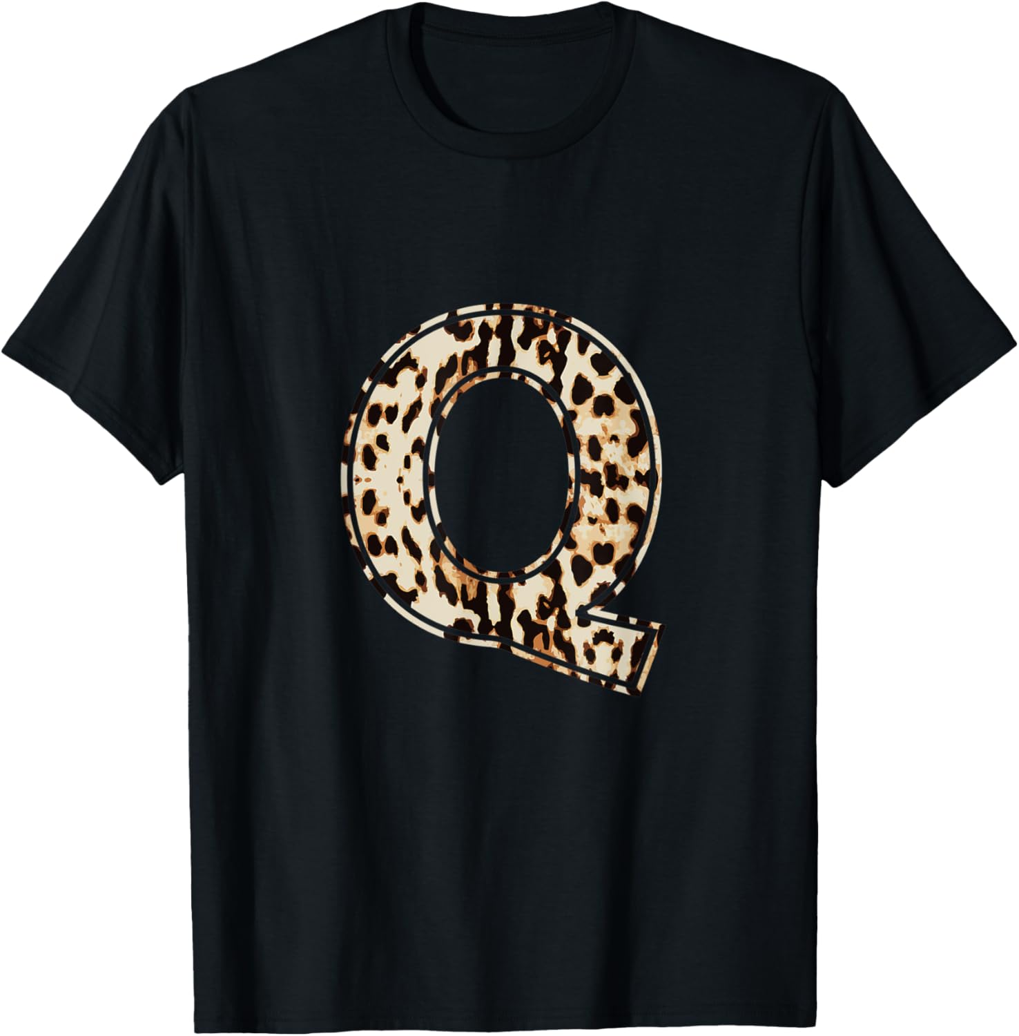 Awesome Letter Q Initial Name Leopard Cheetah Print Apparel High Search Demand US Top Pick