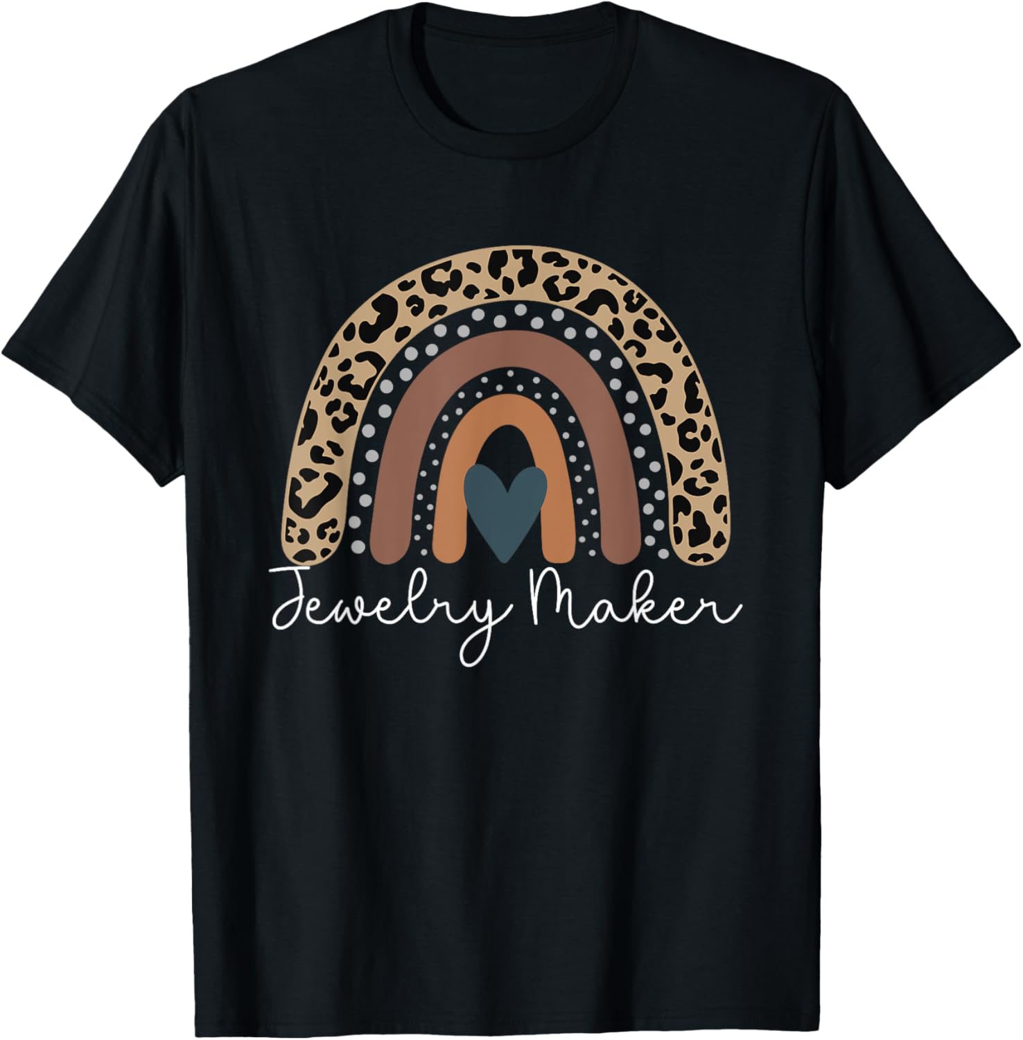 Cute Design Leopard Boho Rainbow for Jewelry Maker Squad Apparel | Premium Quality | Must-Have Style