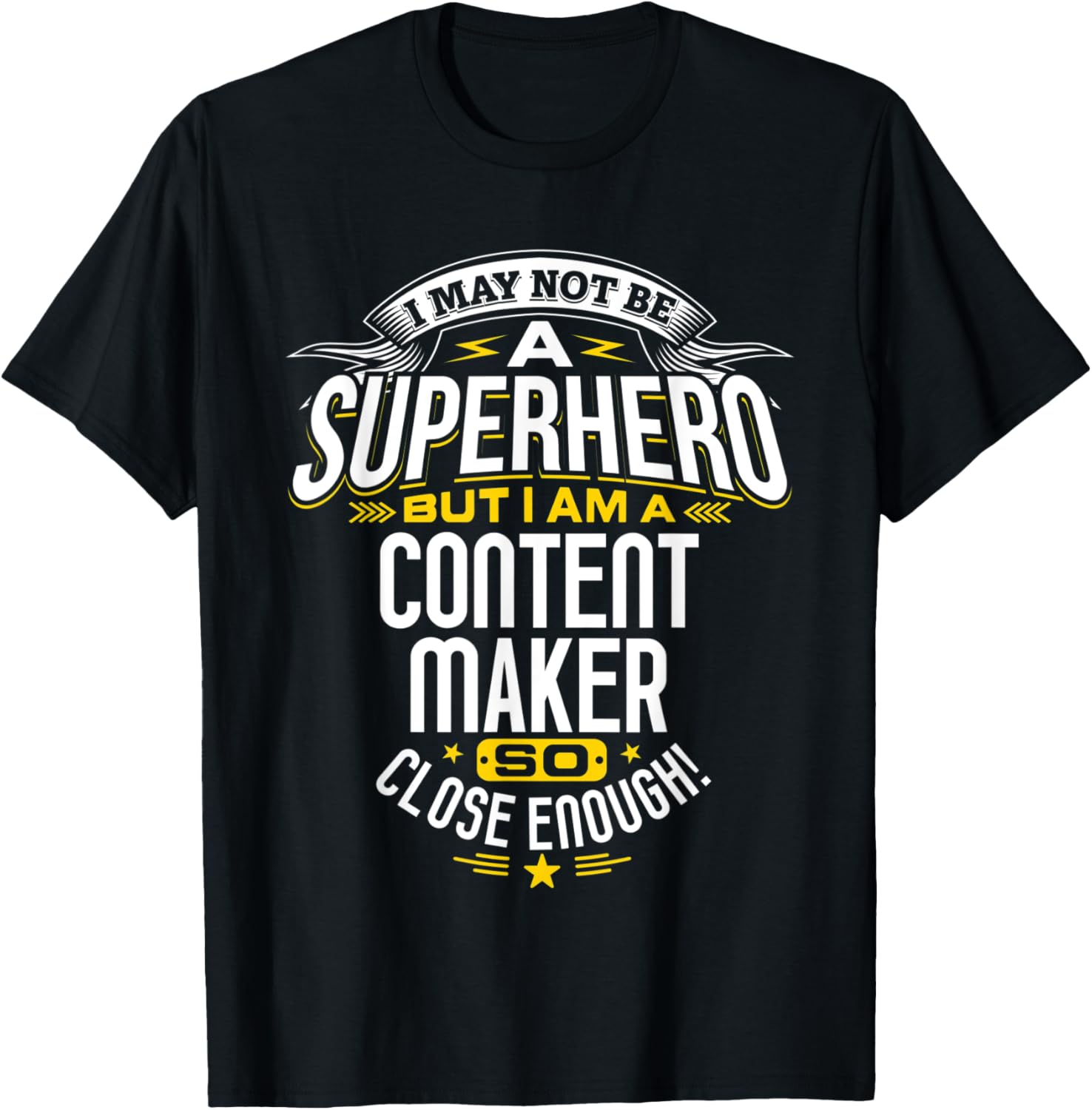 Content Maker Idea Professional Superhero Content Makers Apparel | Trending 2025 | Perfect Gift Idea