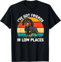 Funny Wiener Dog Lover Dachshund Friends In Low Places Apparel | Trending 2025 | Perfect Gift Choice