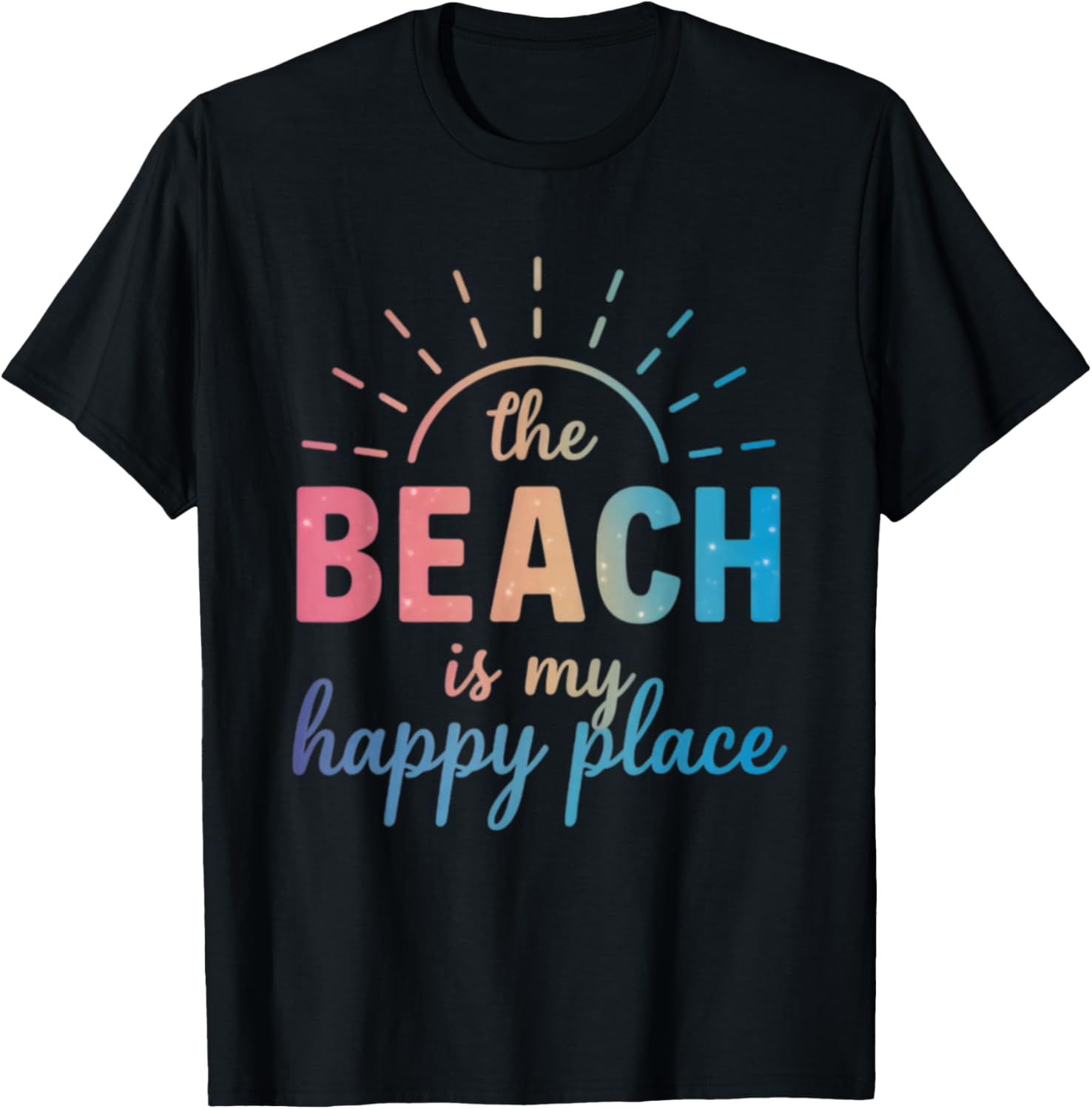 The Beach is My Happy Place summer vacation surfing Men Women Kids Apparel | High Search Volume | Top Rated Comfort