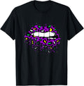 Cool Lips Bite Kiss Me Leopard Print Cheetah Mardi Gras Apparel Streetwear Style Gift Ready