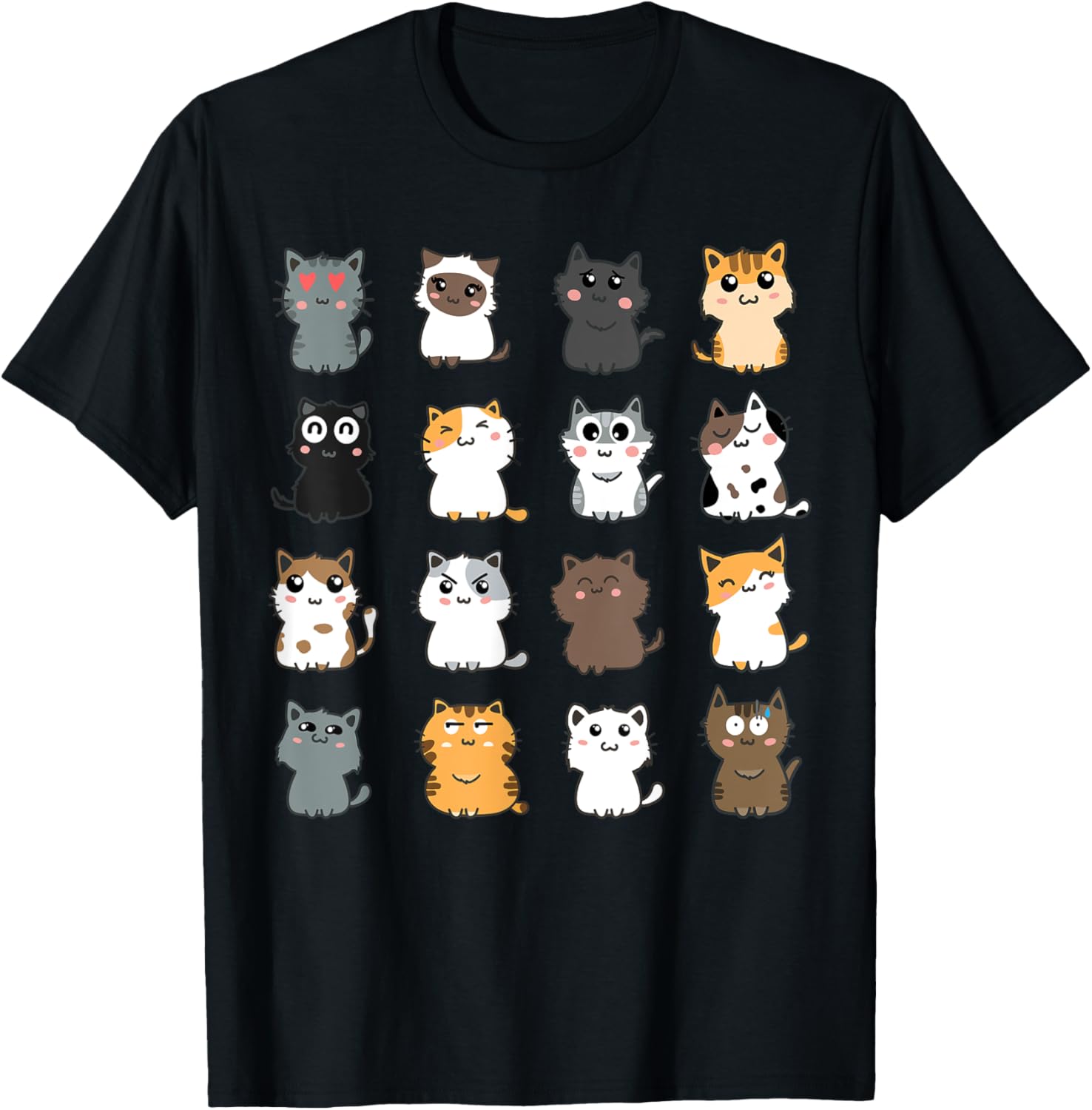 Cute Kawaii Cats Cheetah Tiger Funny Cat Rescue Adopt Kitty T Shirt for Men Women Kids T Shirt Viral TikTok Find Best Se
