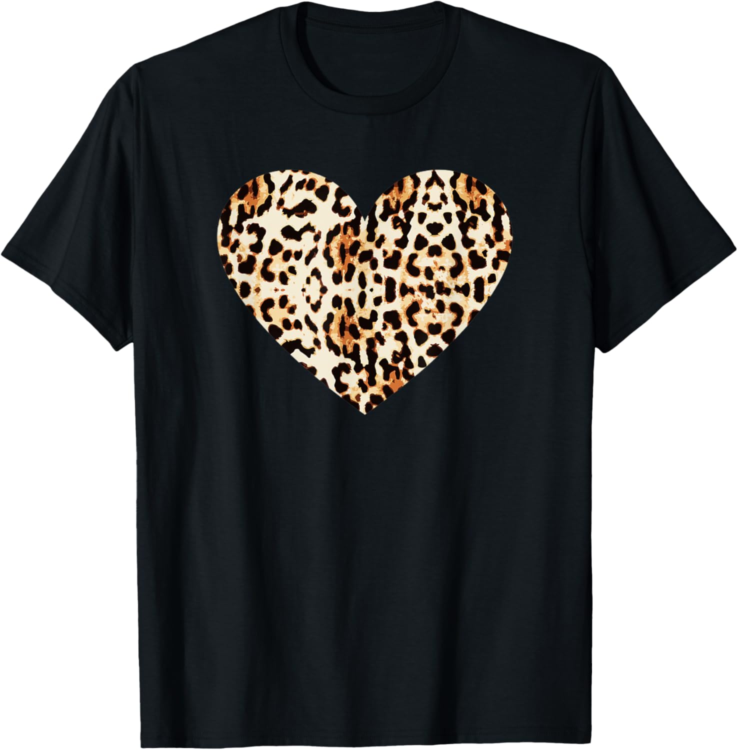 Cool Cheetah Leopard Print Heart T Shirt T Shirt Viral TikTok Find US Top Pick