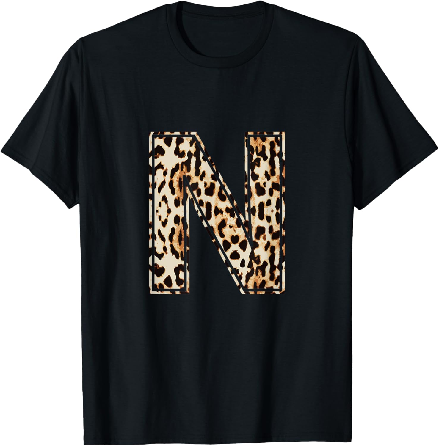 Cool Letter N Initial Name Leopard Cheetah Print Apparel Premium Print Gift Ready