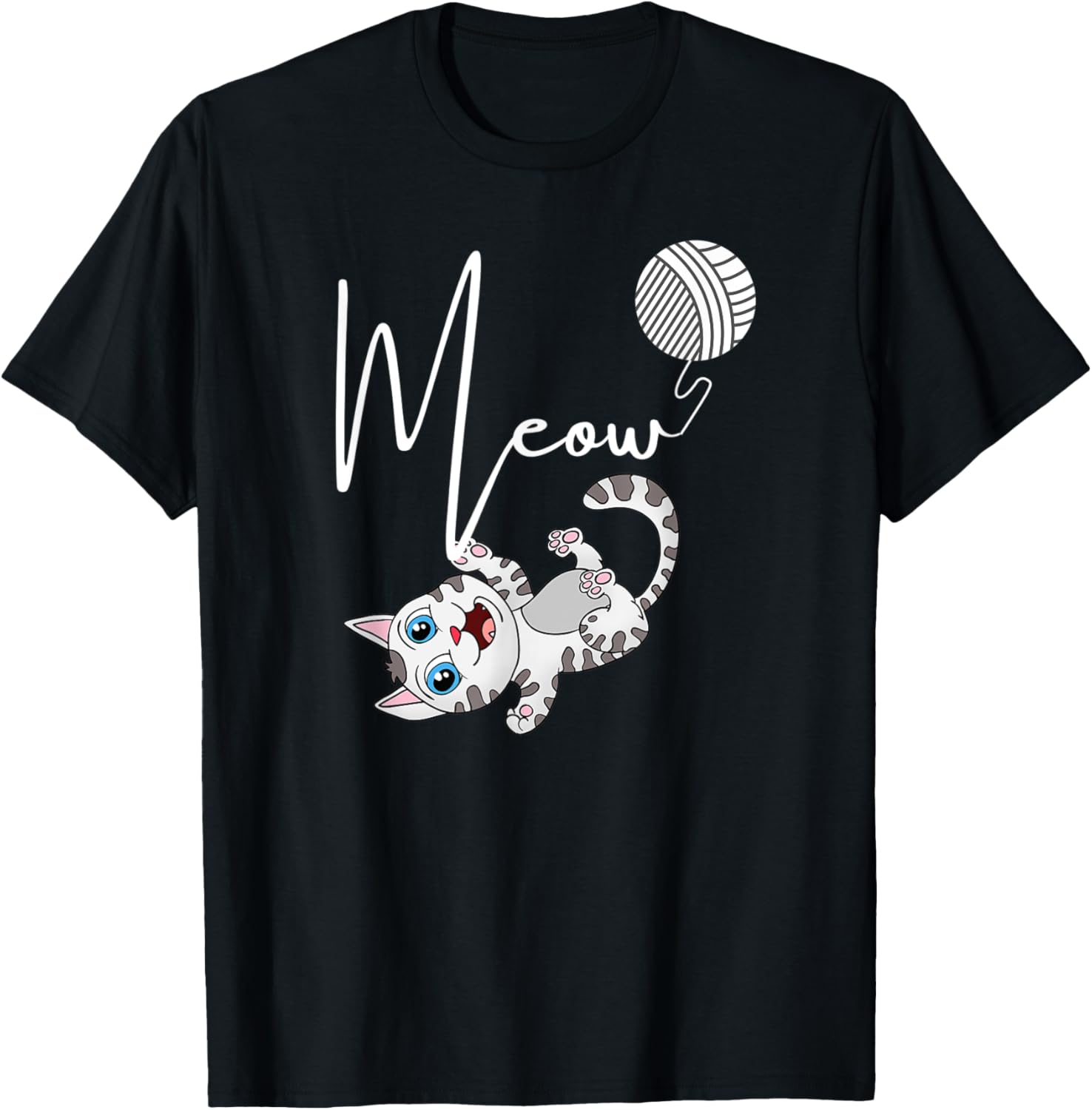 Cute Cat play with yarn Humor and Funny Yarn Supply | High Search Volume | Perfect for Crafters