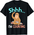 Shhh I'm Counting Funny Sloth Crocheting Yarn Humor Yarn Supply | High Search Volume | Perfect for Crafters
