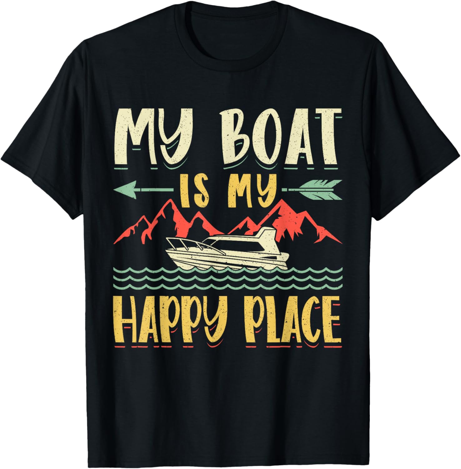 Boating My Boat Is My Happy Place Apparel | US Viral Pick | Top Rated Comfort