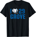 I Heart Baseball Michael Grove Los Angeles Baseball MLBPA Apparel | Perfect Gift Idea
