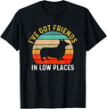 I've Got Friends In Low Places Corgi Funny Dog Retro Apparel | US Viral Pick | Daily Wear Essential