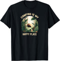 Camping Is My Happy Place Cute Camping Glamping Apparel | Top Conversion Title | Top Rated Comfort