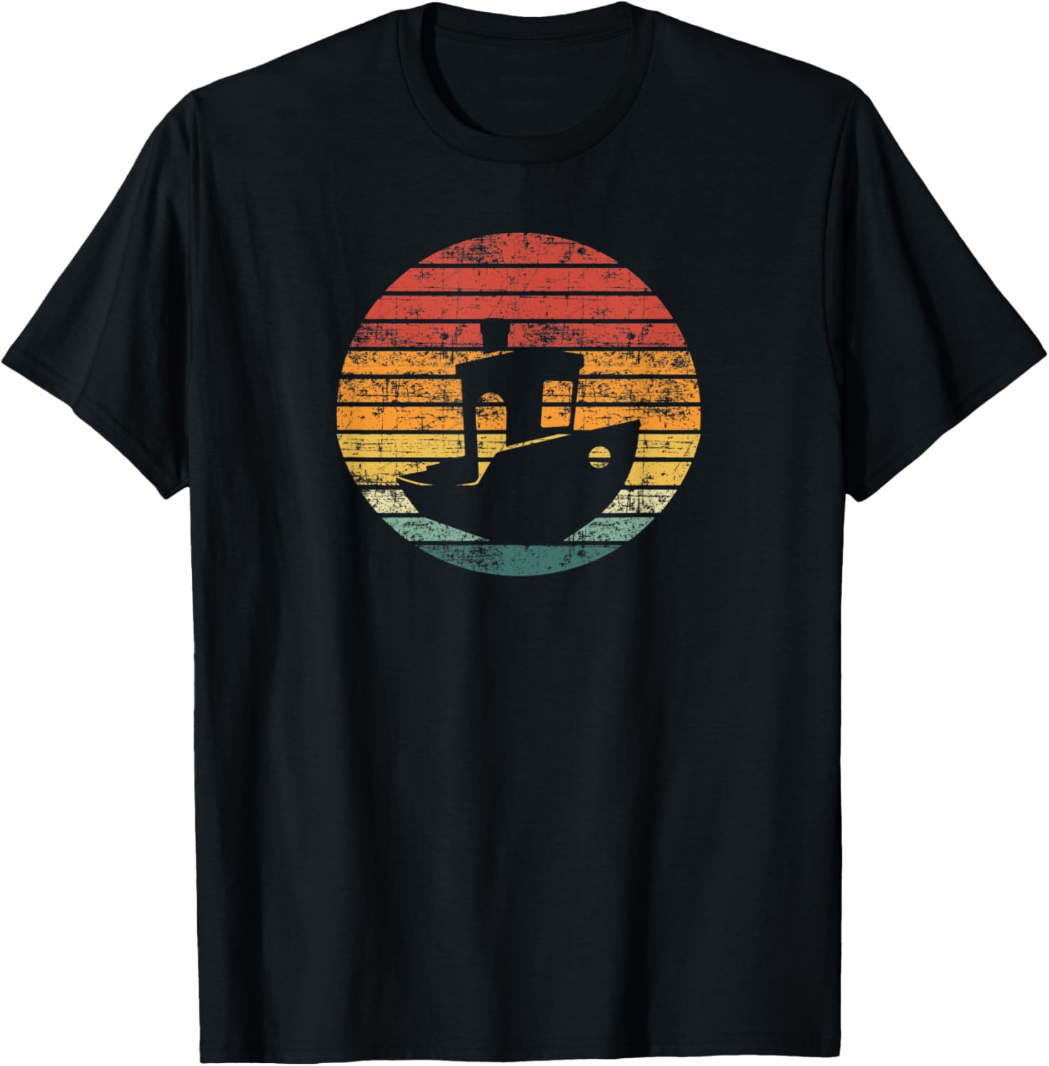 Vintage 3D Printing benchy sunset for 3D printer maker Apparel | High Search Volume | Aesthetic Fit