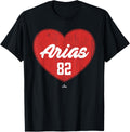 Distressed Heart Michael Arias Chicago Baseball MLBPA Apparel | Premium Quality