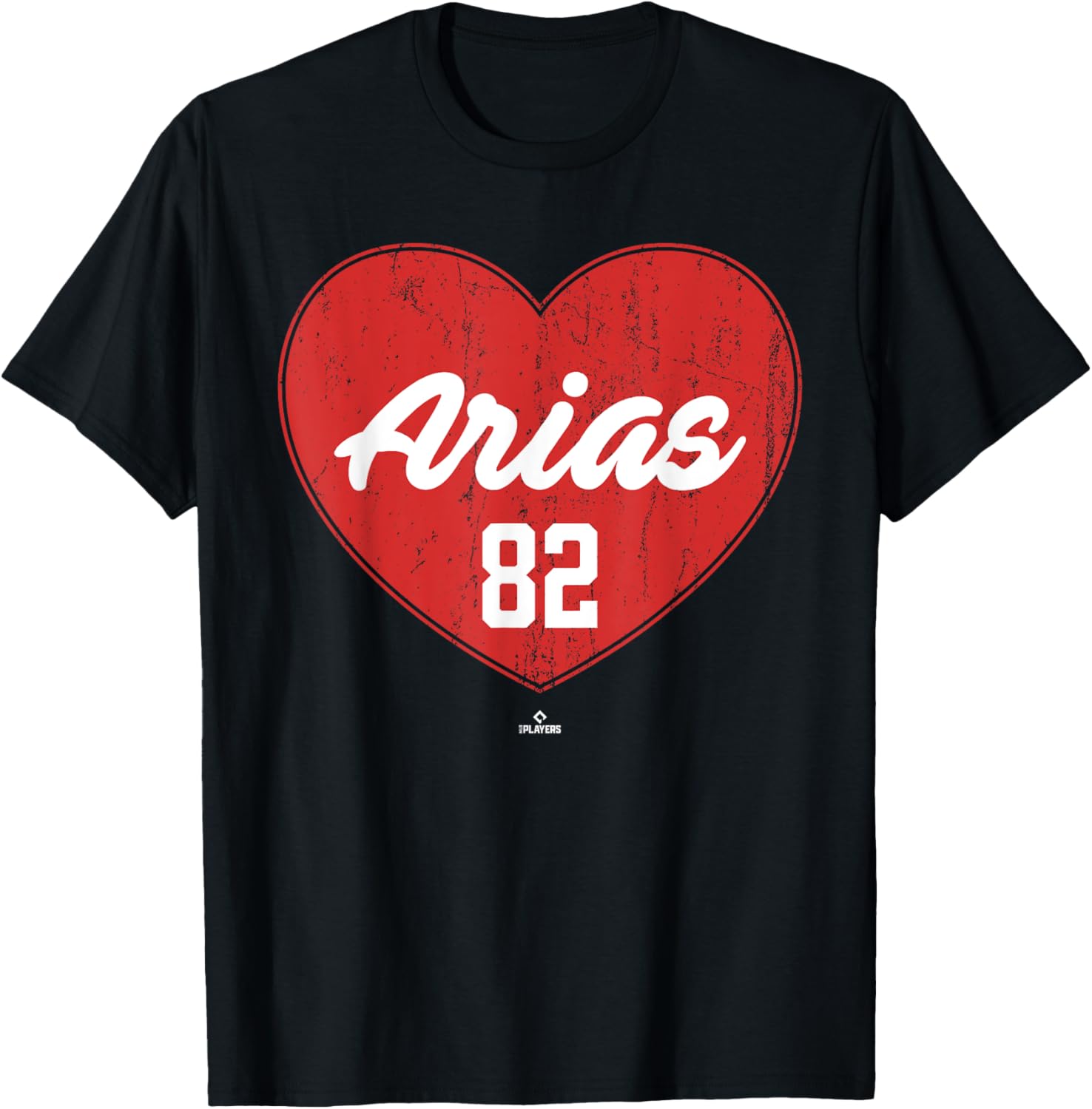 Distressed Heart Michael Arias Chicago Baseball MLBPA Apparel | Premium Quality