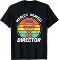 World's Okayest Director Funny Retro Filmmaker Apparel | Trending 2025 | Must-Have Style