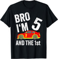 Bro I'm 5 and the 1st Place Racing Boy Birthday Apparel | Google Shopping Optimized | Top Rated Comfort