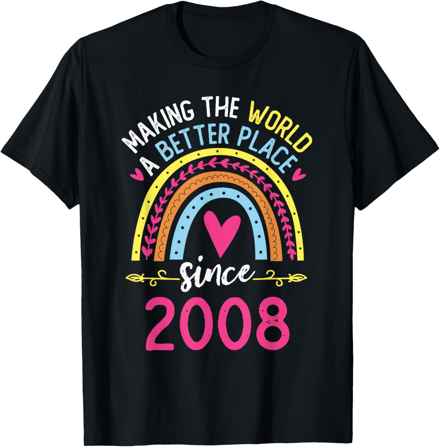 Making The World A Better Place Since 2008 16th Birthday Apparel | High Search Volume | Daily Wear Essential