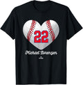 Baseball Heart Number Michael Lorenzen Philadelphia MLBPA Apparel | Viral Streetwear Style