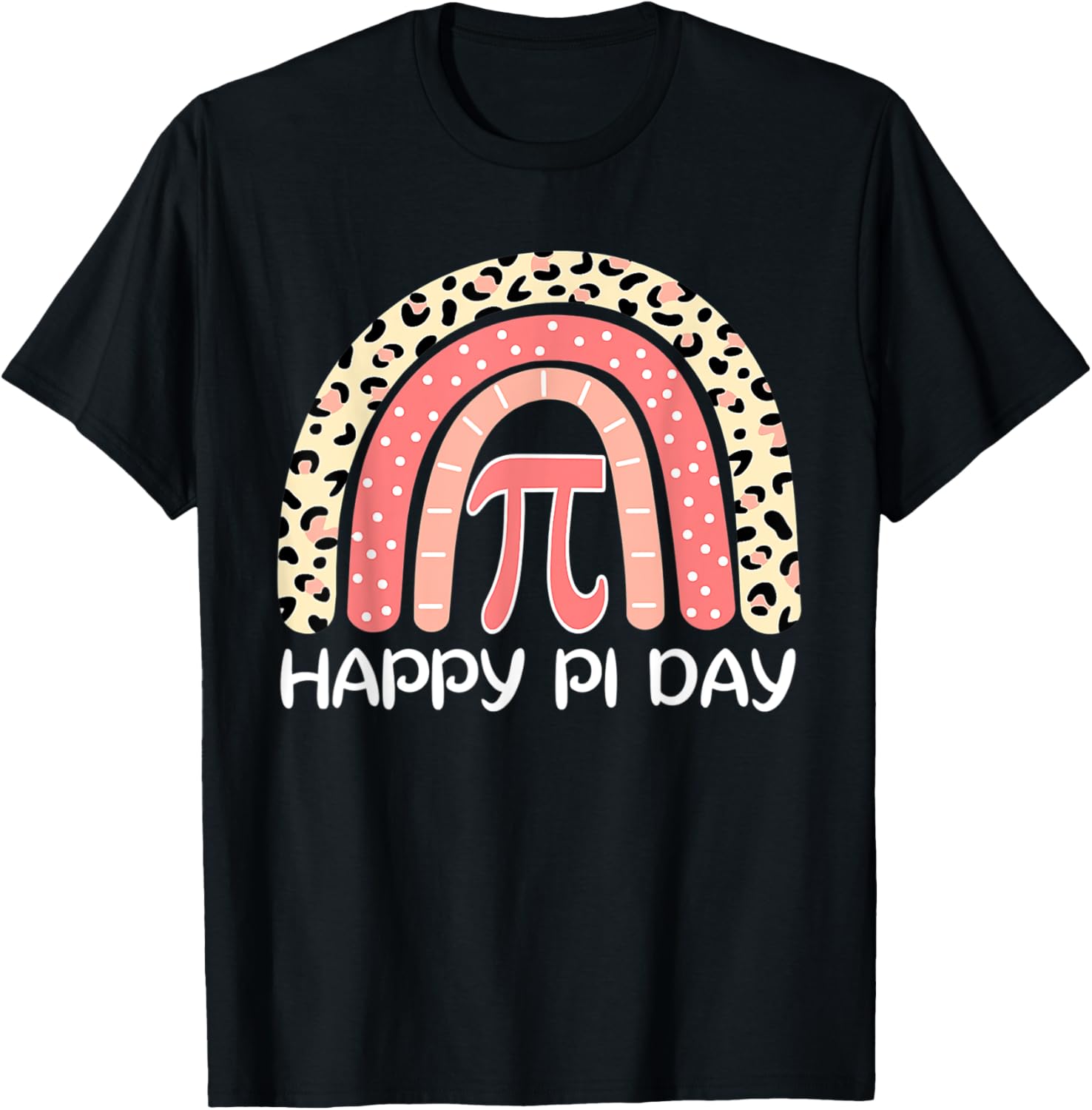 Rainbow Cheetah Happy Pi Day Math 3 14 Symbol Teacher Apparel Comfort Fit US Top Pick