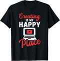 Creating is My Happy Place Content Creator Apparel | Google Shopping Optimized | Daily Wear Essential
