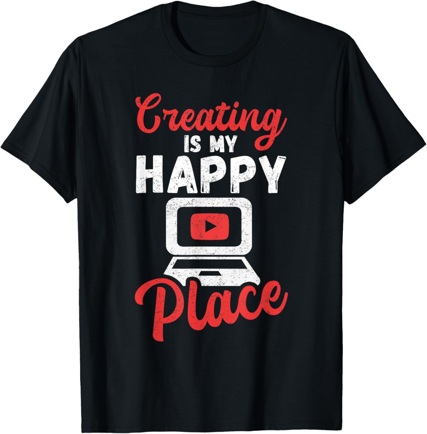 Creating is My Happy Place Content Creator Apparel | Google Shopping Optimized | Daily Wear Essential