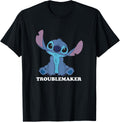 Disney Lilo & Stitch Troublemaker Cute Stitch Big Portrait Apparel | Trending 2025 | Must-Have Style