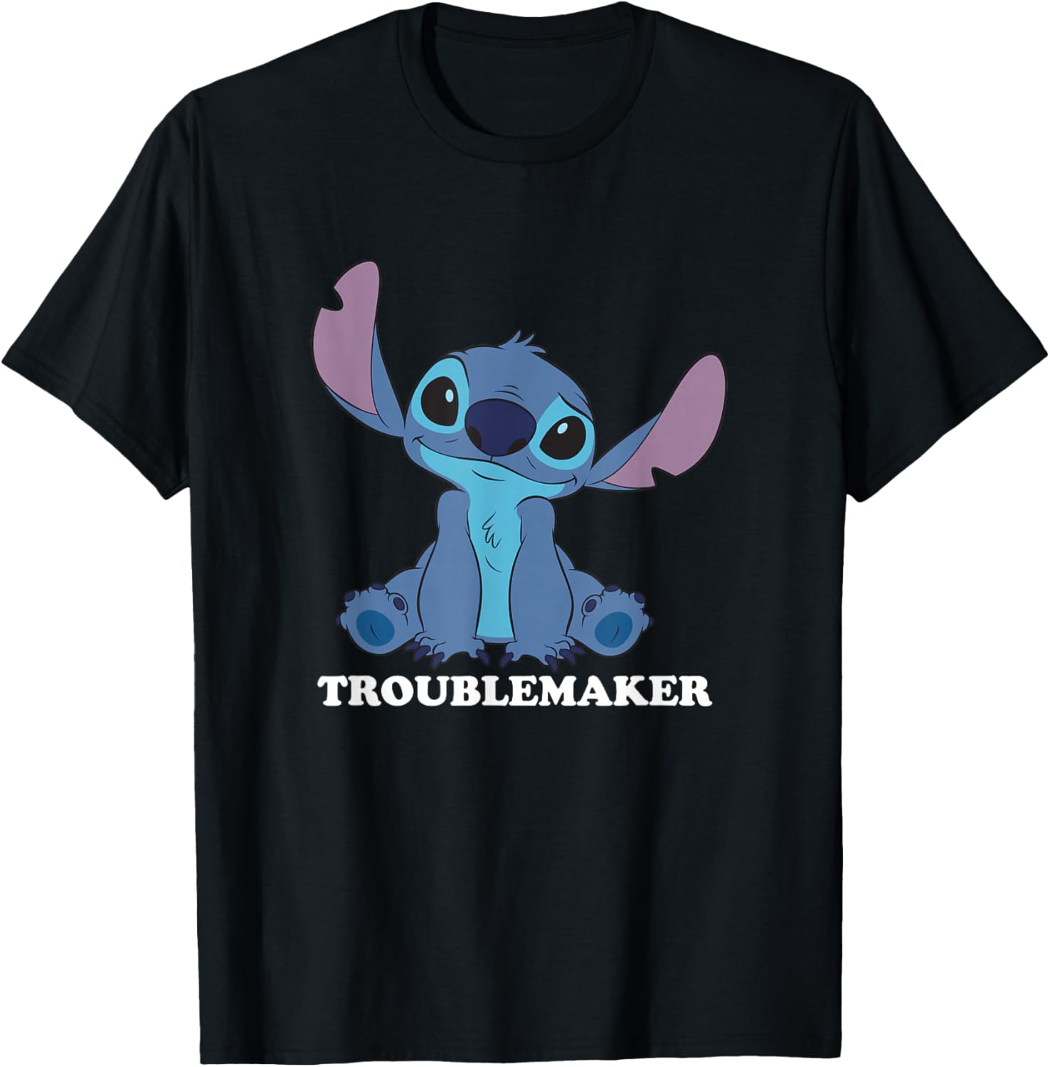 Disney Lilo & Stitch Troublemaker Cute Stitch Big Portrait Apparel | Trending 2025 | Must-Have Style