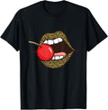 Leopard Lips Cherry Bite Cheetah Pattern Apparel Premium Print Gift Ready