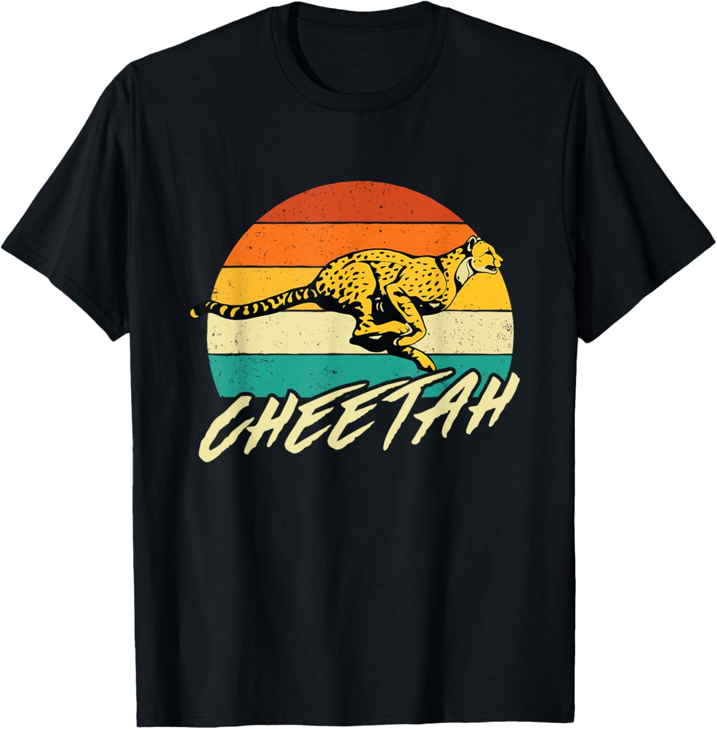 Cheetah Lover Retro Vintage Safari Zoo Animal Lover Apparel Viral TikTok Find Everyday Wear