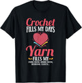 Crochet Yarn Fills My Days Yarn - Crochet and Knitting Yarn Supply | Premium Quality | High CTR Title