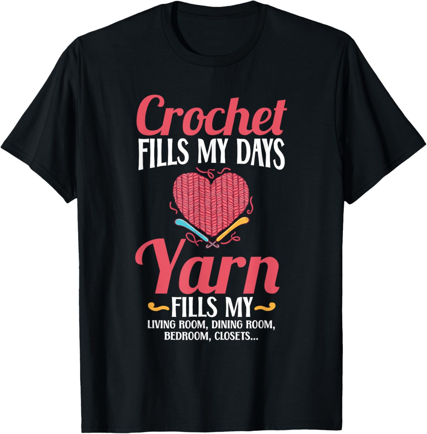 Crochet Yarn Fills My Days Yarn - Crochet and Knitting Yarn Supply | Premium Quality | High CTR Title