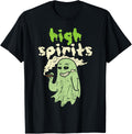 High Spirits Stoned Ghost Funny Weed Cannabis 420 Halloween Apparel | US Best Seller