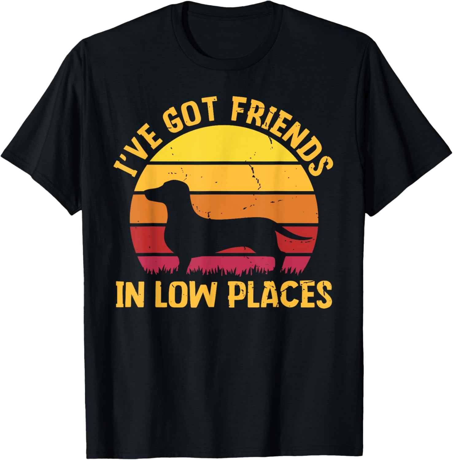 I've Got Friends In Low Places Funny Dachshund Apparel Apparel | Top Conversion Title | Top Rated Comfort