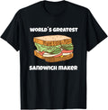 Funny Sandwiches World s Greatest Sandwich Maker Apparel | Trending 2025 | Must-Have Style