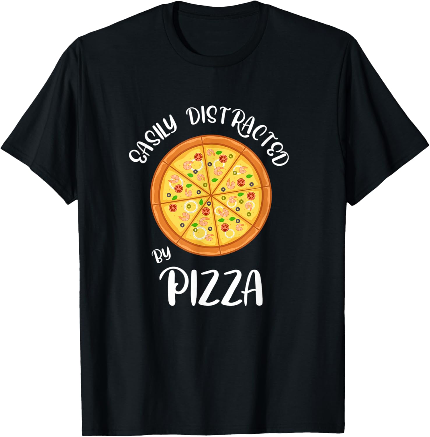 Distracted by Pizza Ironic Cheese Pizza Maker Apparel | US Viral Style | Perfect Gift Idea