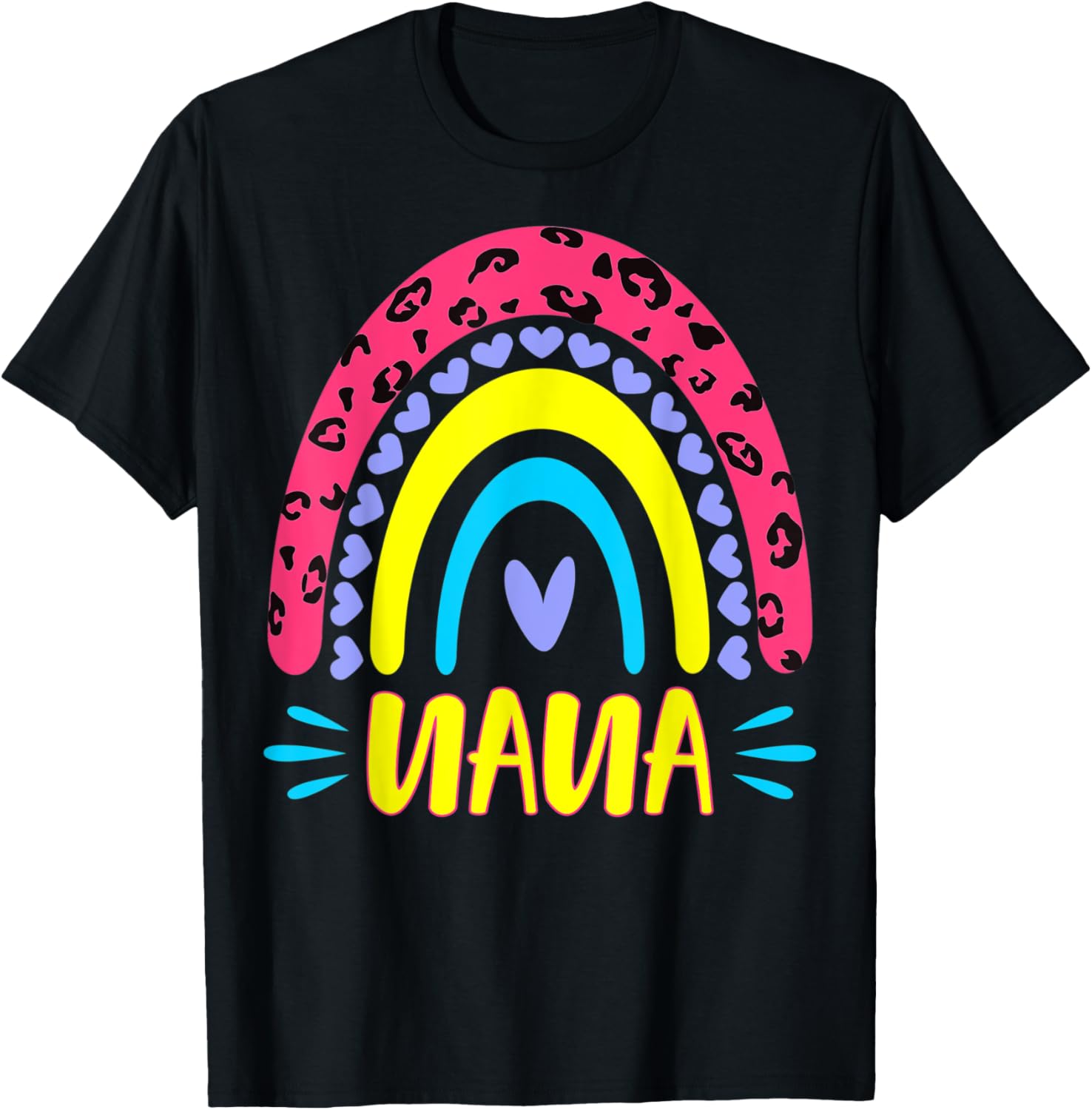 Leopard Rainbow Cheetah Print Grandma Graphic Nana Life Apparel Trending US Best Seller Look