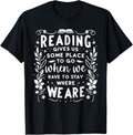 Reading Gives Us Some Place Bookworm Reader Librarian Grunge Apparel | Top Conversion Title | High CTR Boost