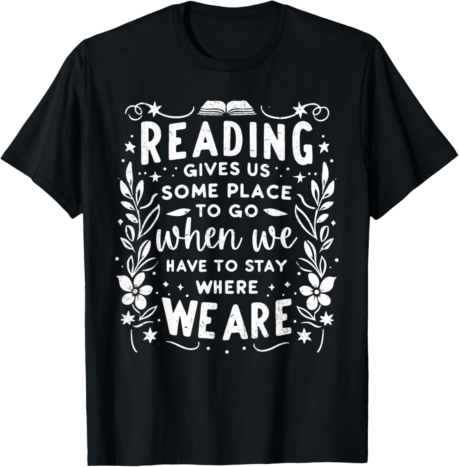 Reading Gives Us Some Place Bookworm Reader Librarian Grunge Apparel | Top Conversion Title | High CTR Boost