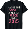 2015 Birthday - Making the World a better place since 2015 Apparel | High Search Volume | Daily Wear Essential