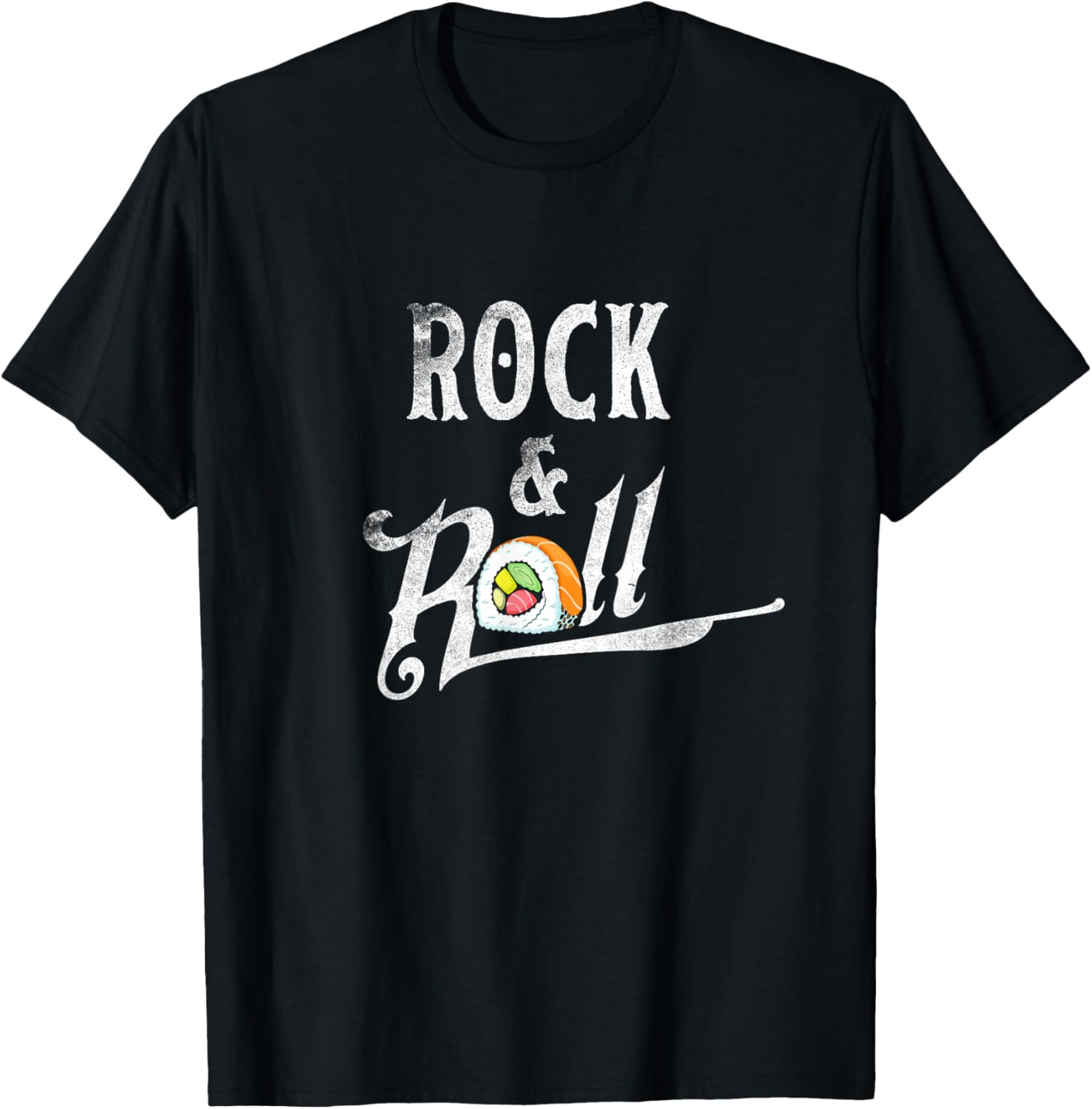 Rock And Roll Sushi Maker Japanese Food Japan T shirt Tuna T-Shirt | US Viral Style | Aesthetic Fit